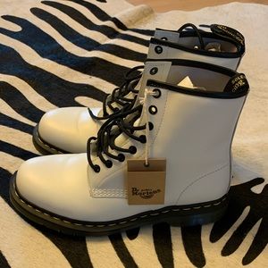 NWOT Dr. Martens White 1460 Boots